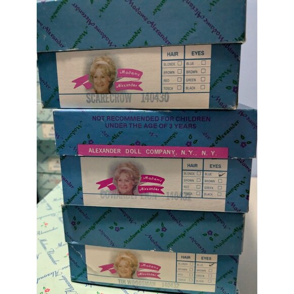 Wizard Of Oz 8-Piece Madame Alexander Collectible Doll Set Vintage - Picture 15 of 16